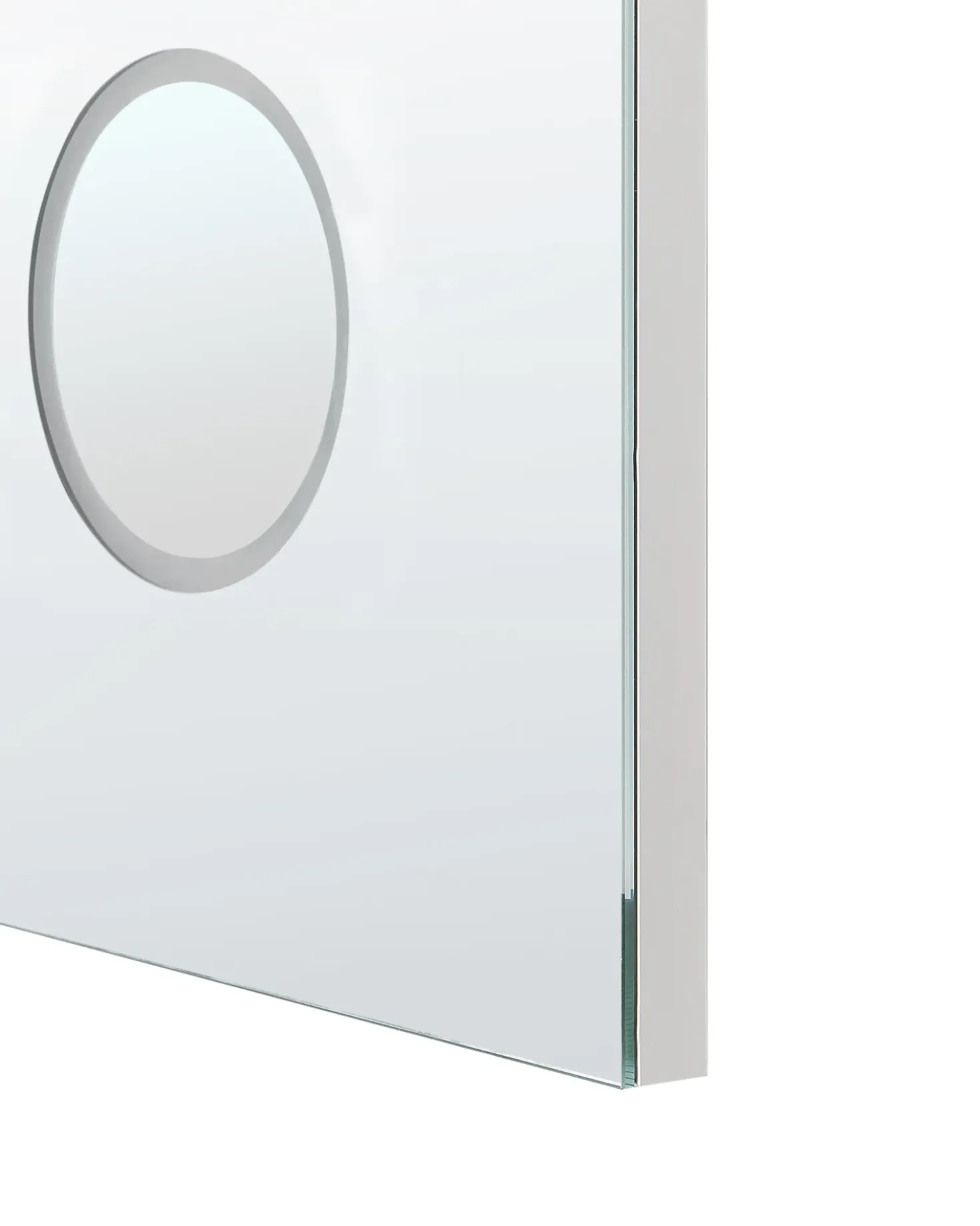 Specchio da bagno con luce LED MONTARON 80 cm 60 cm Argento