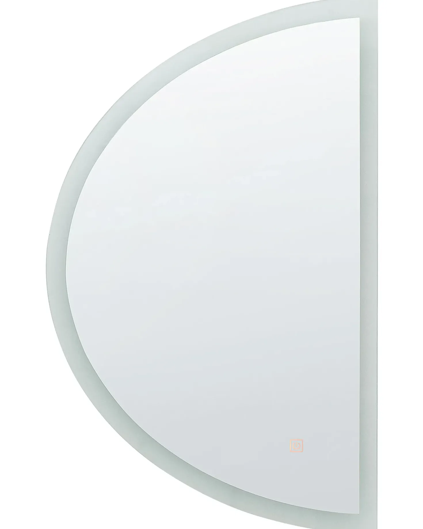 Specchio da bagno con luce LED BEZONS 49 cm 80 cm Argento
