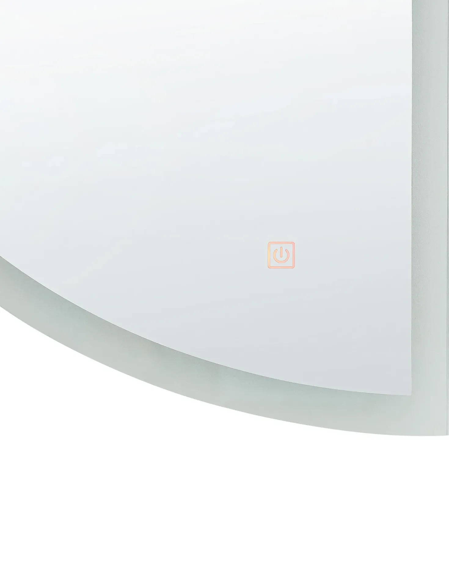 Specchio da bagno con luce LED BEZONS 49 cm 80 cm Argento