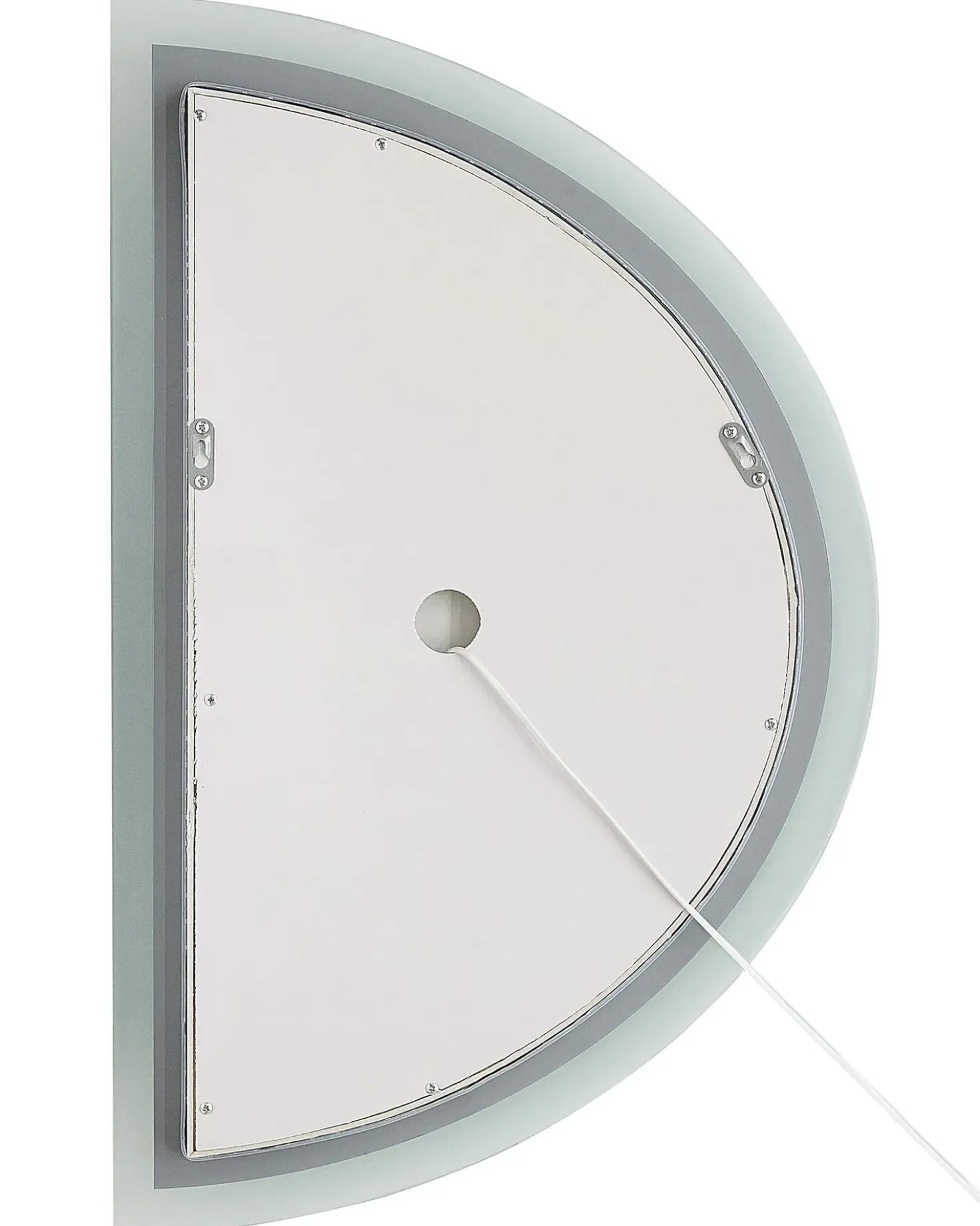 Specchio da bagno con luce LED BEZONS 49 cm 80 cm Argento