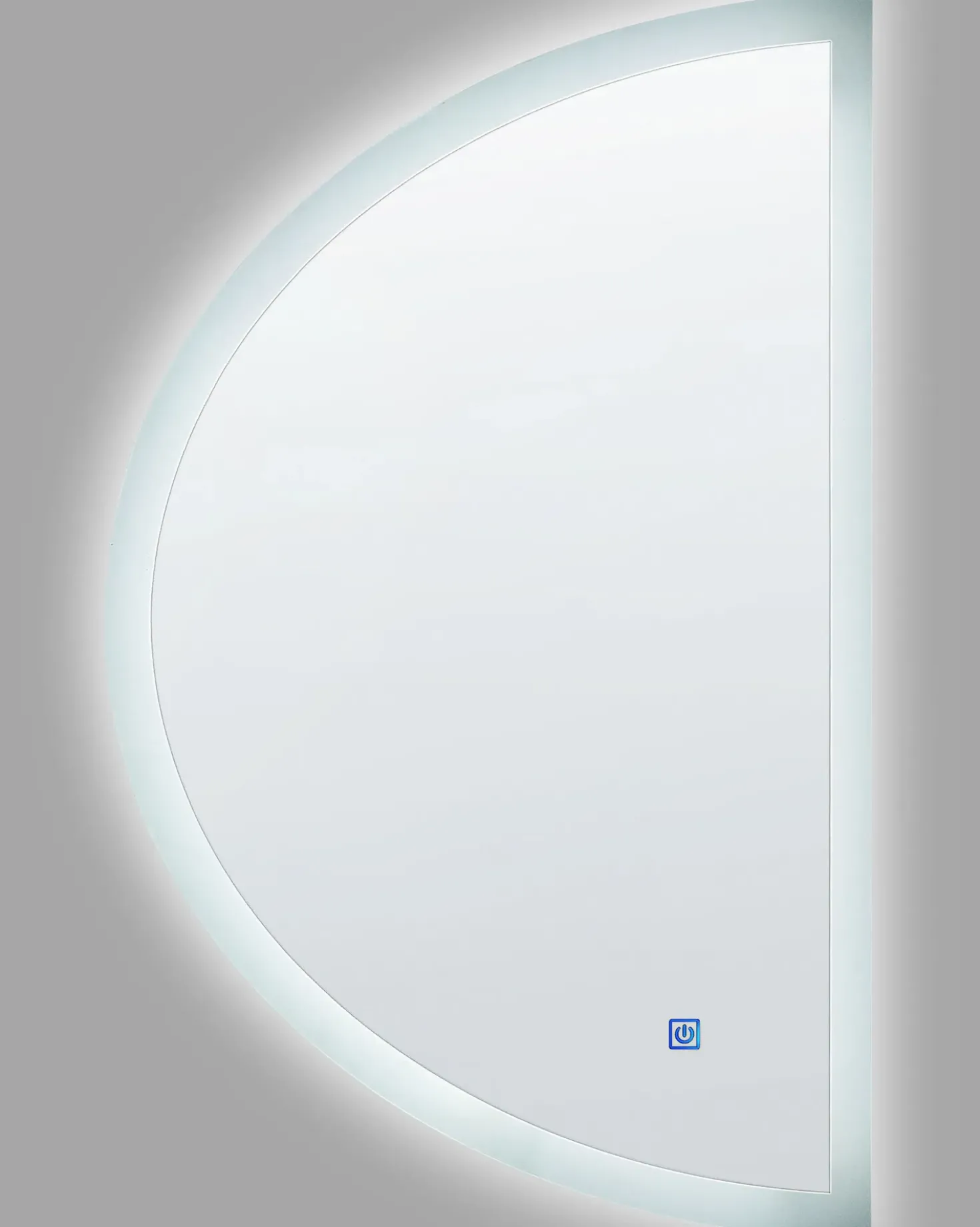 Specchio da bagno con luce LED BEZONS 49 cm 80 cm Argento