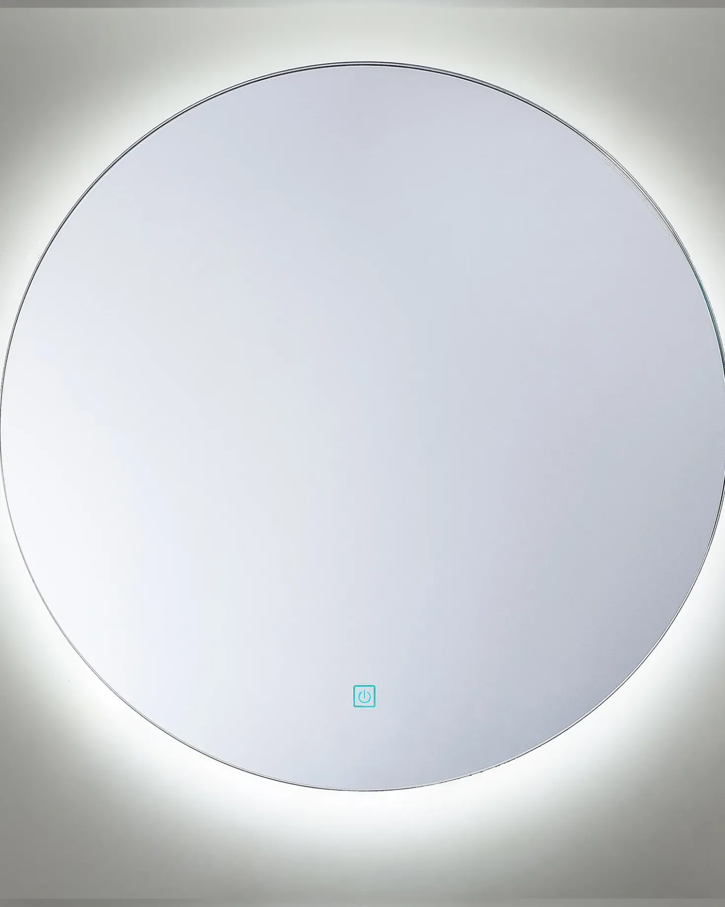 Specchio da bagno con luce LED CALLAC 60 cm 60 cm Argento