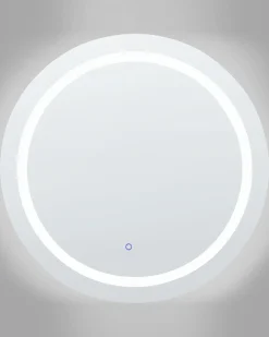 Specchio da bagno con luce LED COURSEULLES 79 cm 79 cm Argento