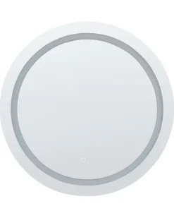 Specchio da bagno con luce LED COURSEULLES 79 cm 79 cm Argento