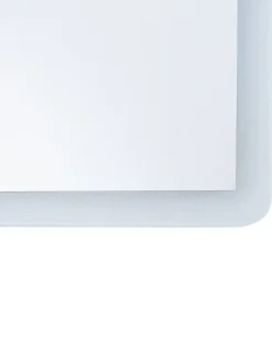 Specchio da bagno con luce LED CORROY 80 cm 60 cm Argento