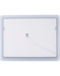 Specchio da bagno con luce LED CORROY 80 cm 60 cm Argento