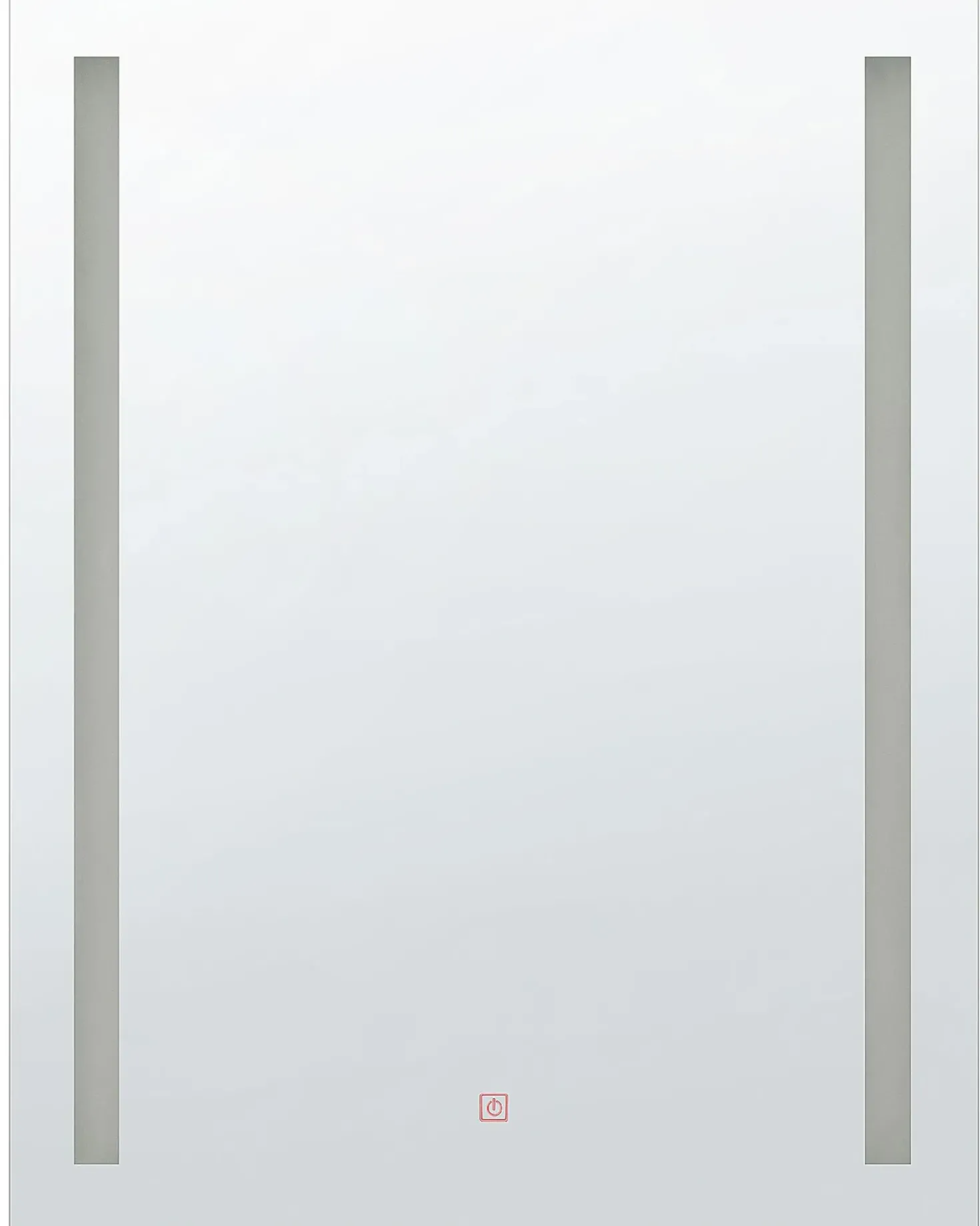 Specchio da bagno con luce LED MARTINET 70 cm 90 cm Argento