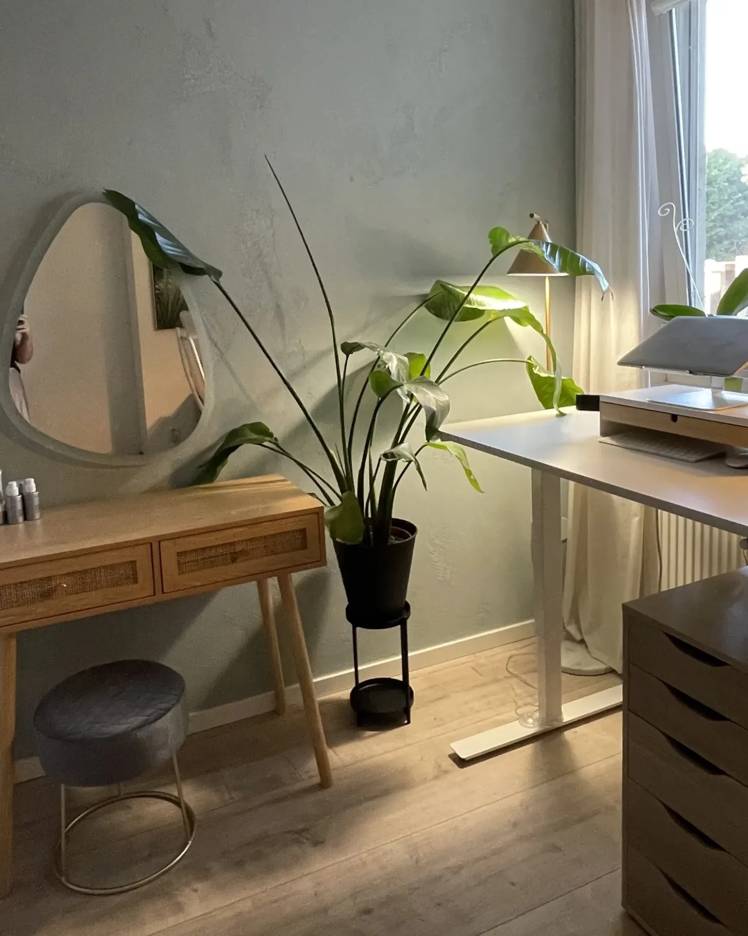 Specchio da bagno con luce LED BETHUNE 58 cm 78 cm Argento