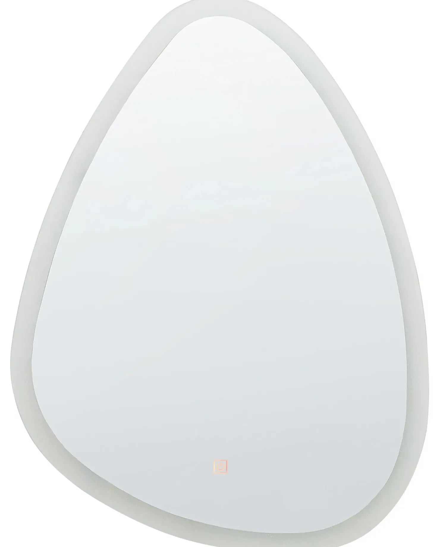 Specchio da bagno con luce LED BETHUNE 58 cm 78 cm Argento