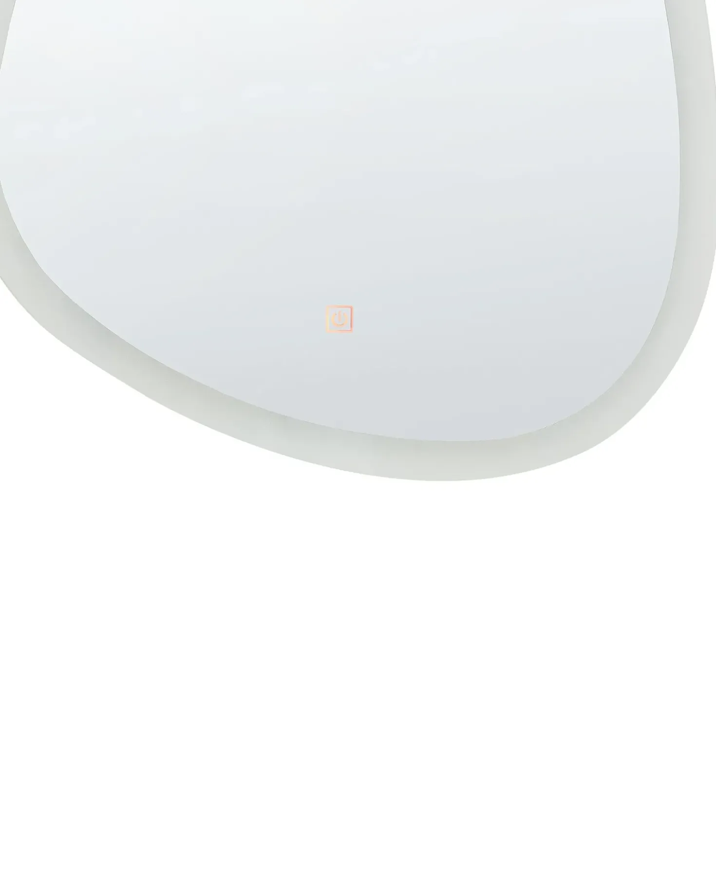 Specchio da bagno con luce LED BETHUNE 58 cm 78 cm Argento