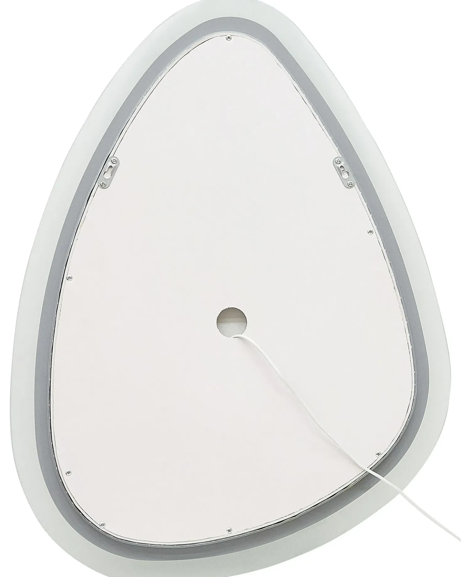 Specchio da bagno con luce LED BETHUNE 58 cm 78 cm Argento