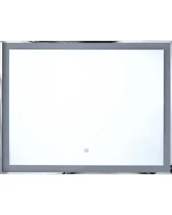 Specchio da bagno con luce LED ARGENS 90 cm 70 cm Argento