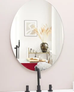 Specchio da bagno con luce LED MAZILLE 60 cm 80 cm Argento