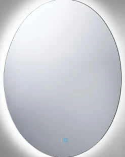 Specchio da bagno con luce LED MAZILLE 60 cm 80 cm Argento