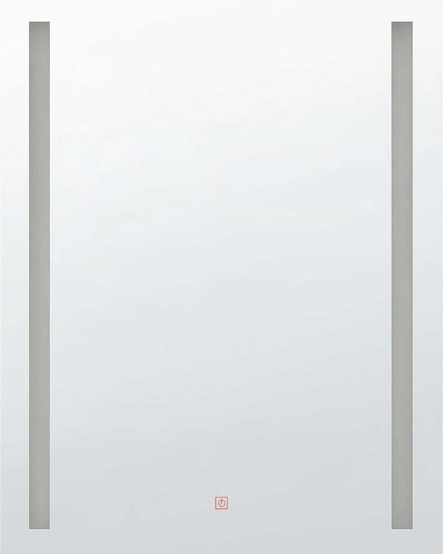 Specchio da bagno con luce LED MARTINET 60 cm 80 cm Argento