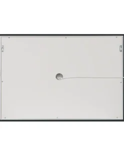 Specchio da bagno con luce LED EYRE 80 cm 60 cm Argento