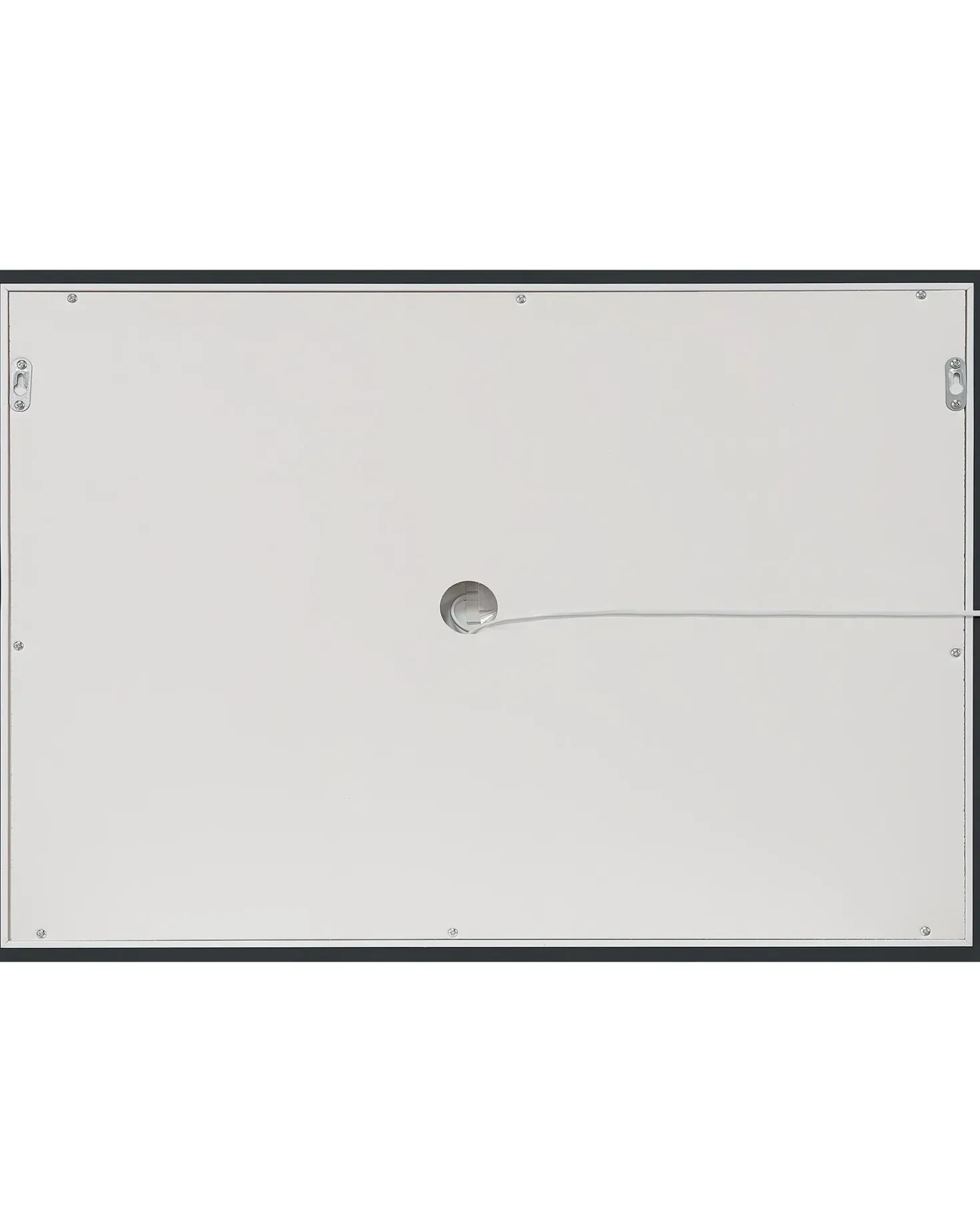 Specchio da bagno con luce LED EYRE 80 cm 60 cm Argento