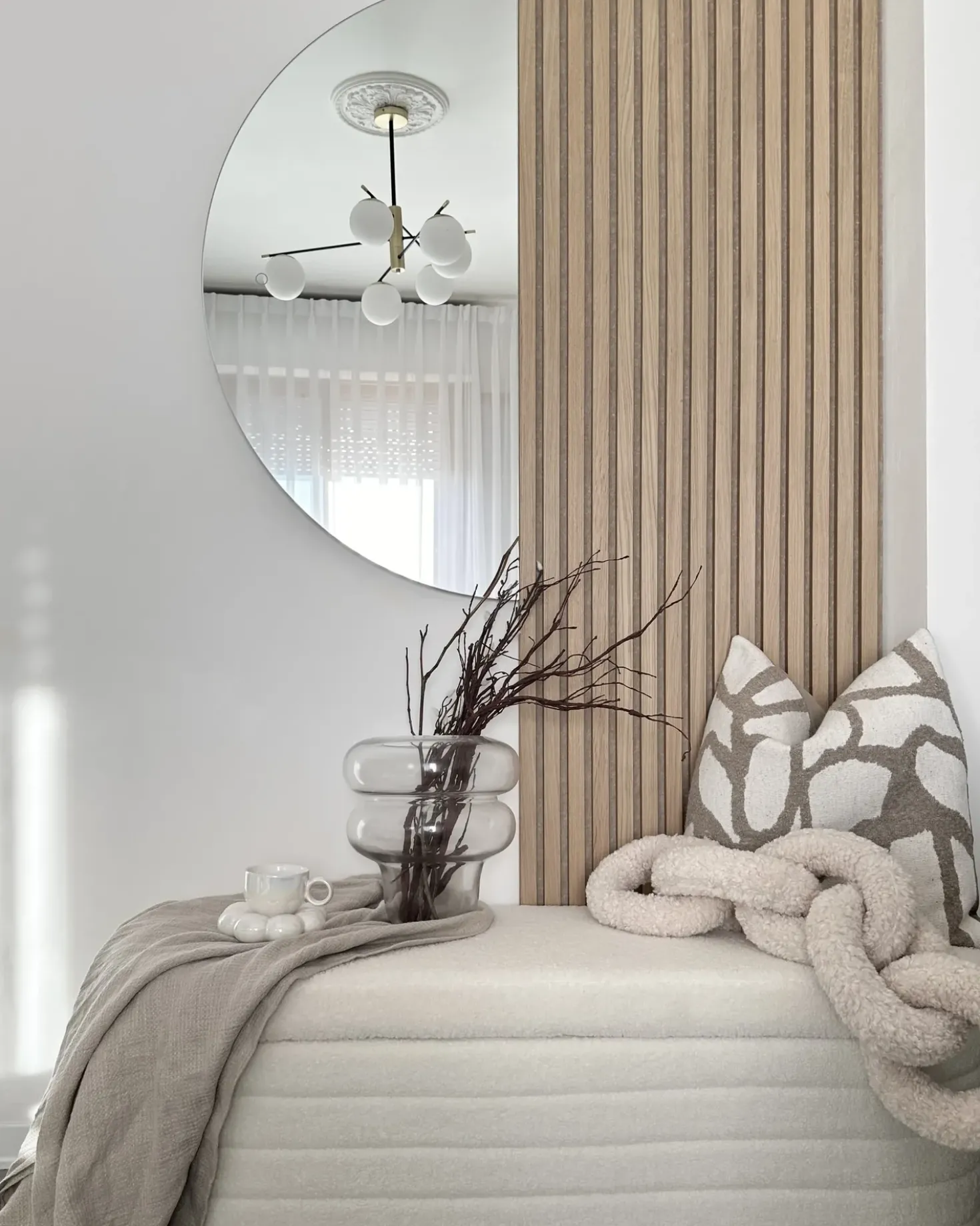 Specchio da bagno con luce LED LOUE 50 cm 100 cm Argento