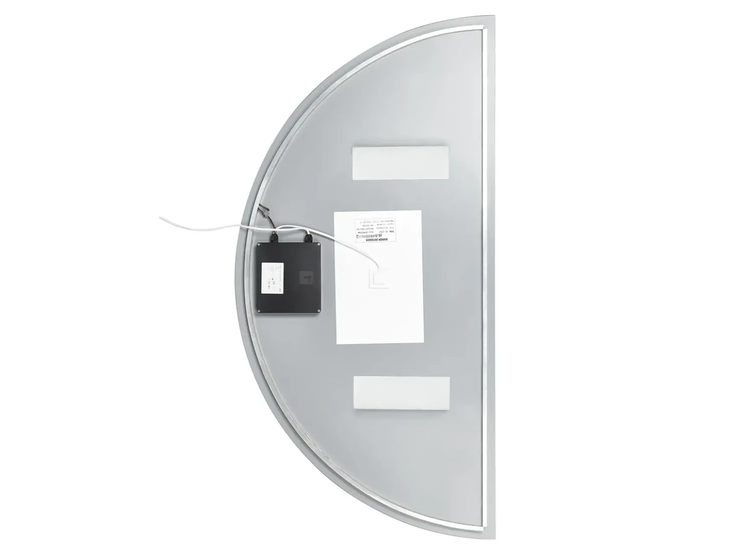 Specchio da bagno con luce LED LOUE 50 cm 100 cm Argento