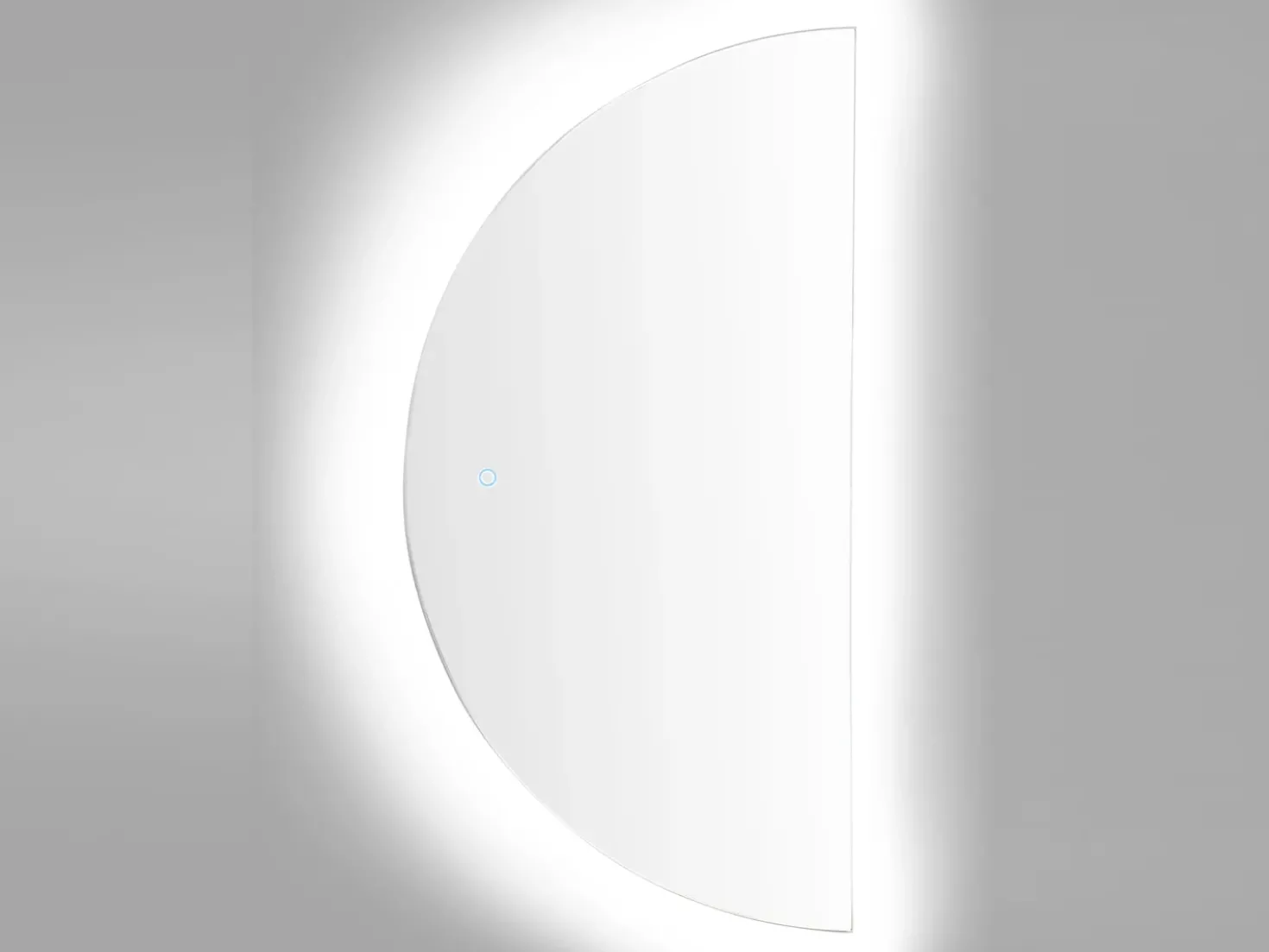 Specchio da bagno con luce LED LOUE 50 cm 100 cm Argento