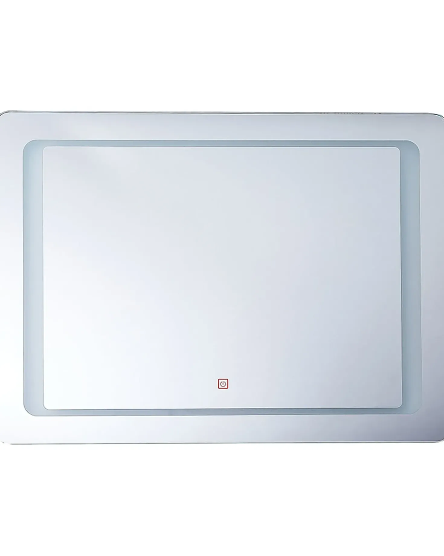 Specchio da bagno con luce LED WASSY 80 cm 60 cm Argento