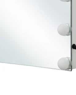 Specchio da bagno con luce LED LUCENAY 40 cm 50 cm Argento