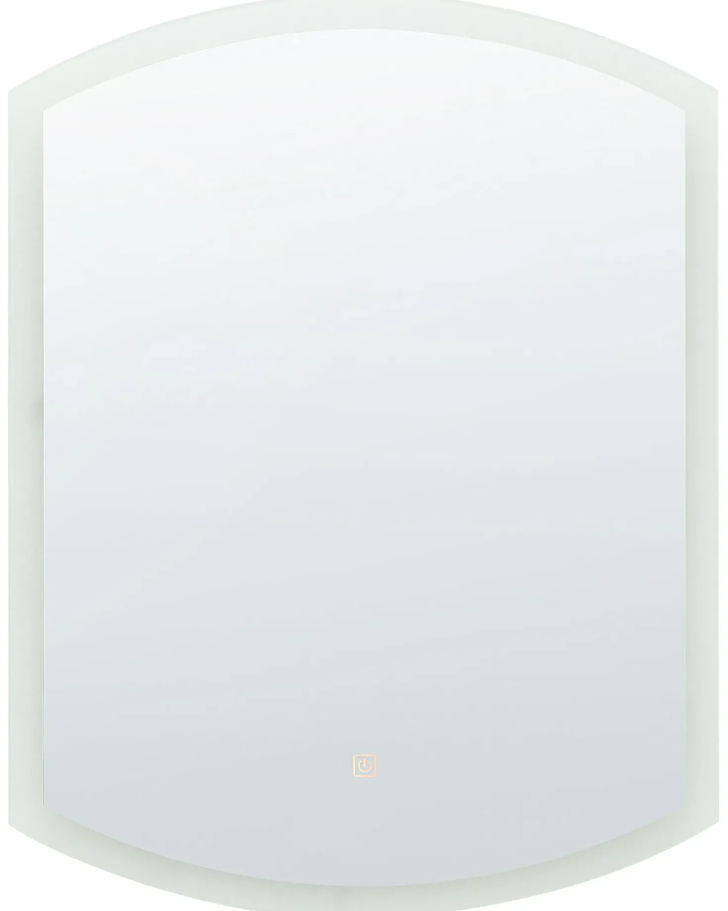 Specchio da bagno con luce LED BEZIERS 60 cm 78 cm Argento