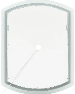 Specchio da bagno con luce LED BEZIERS 60 cm 78 cm Argento