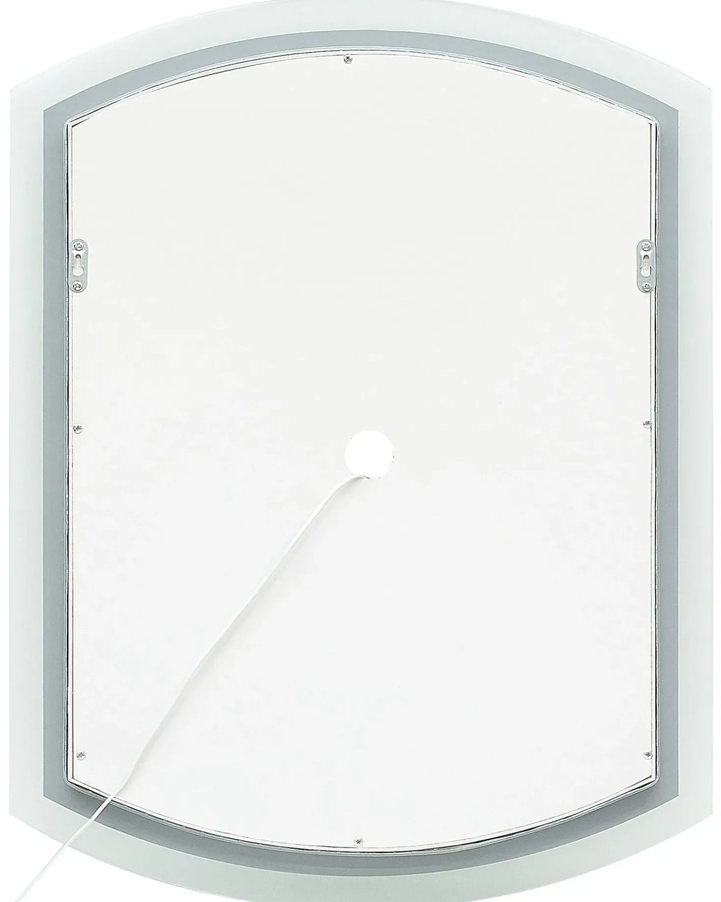 Specchio da bagno con luce LED BEZIERS 60 cm 78 cm Argento