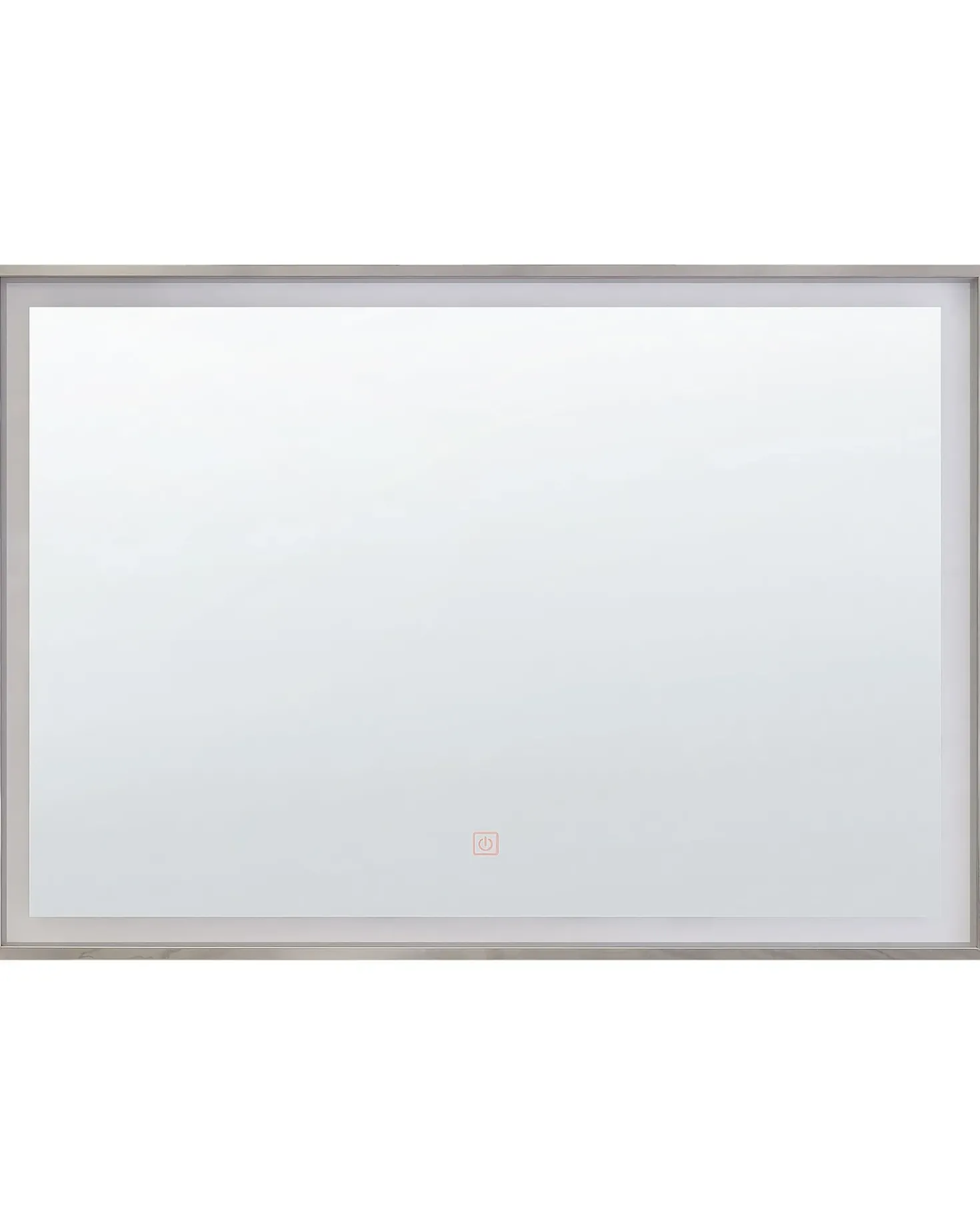 Specchio da bagno con luce LED ARGENS 80 cm 60 cm Argento