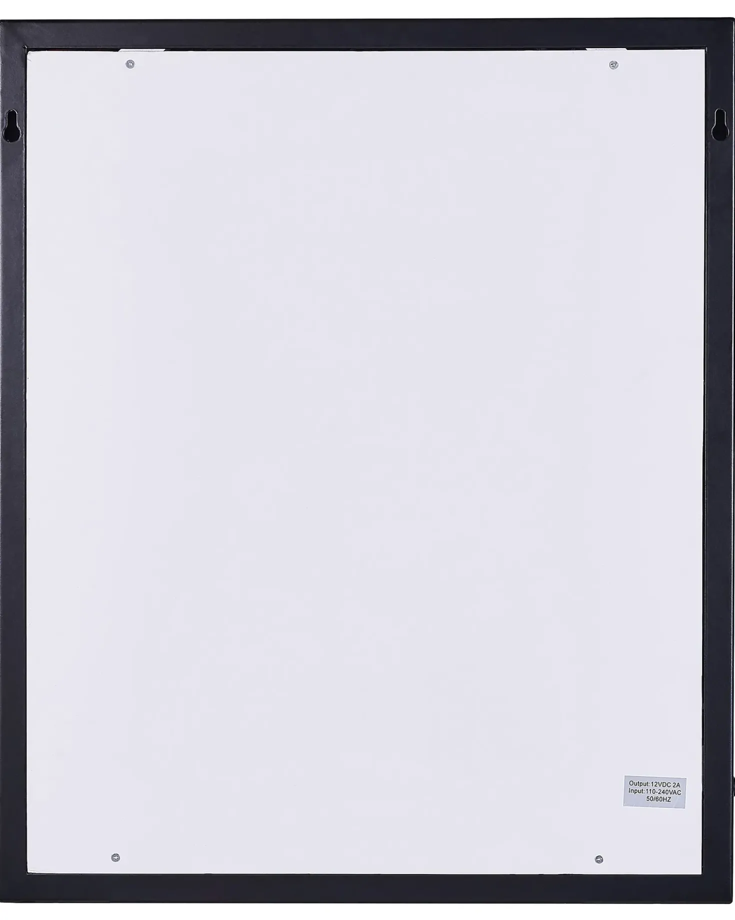 Specchio da bagno con luce LED ODENAS 50 cm 60 cm Nero