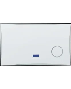 Specchio da bagno con luce LED ONLAY 100 cm 60 cm Argento