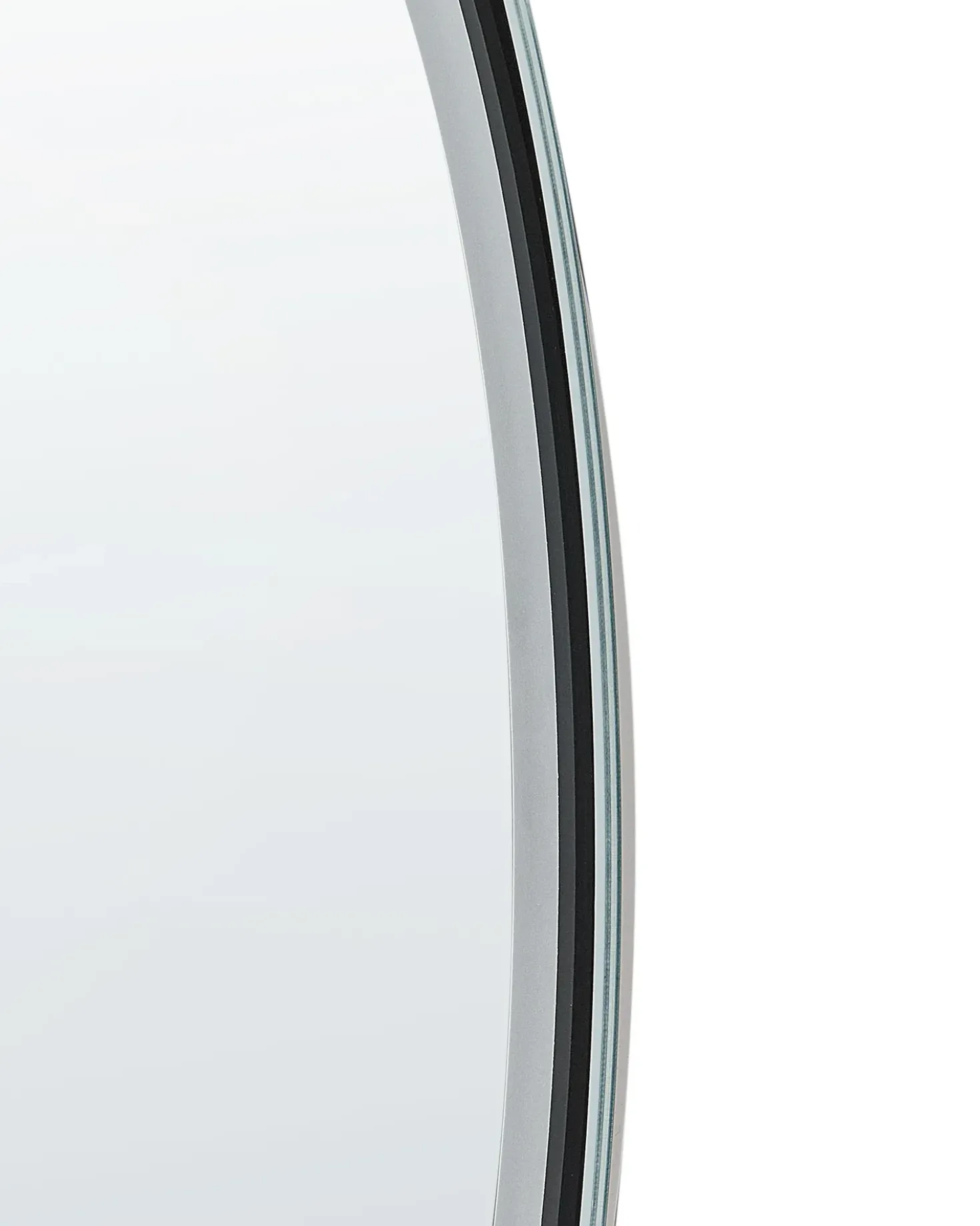Specchio da bagno con luce LED BROGNON 60 cm 60 cm con altoparlante Bluetooth integrato Argento