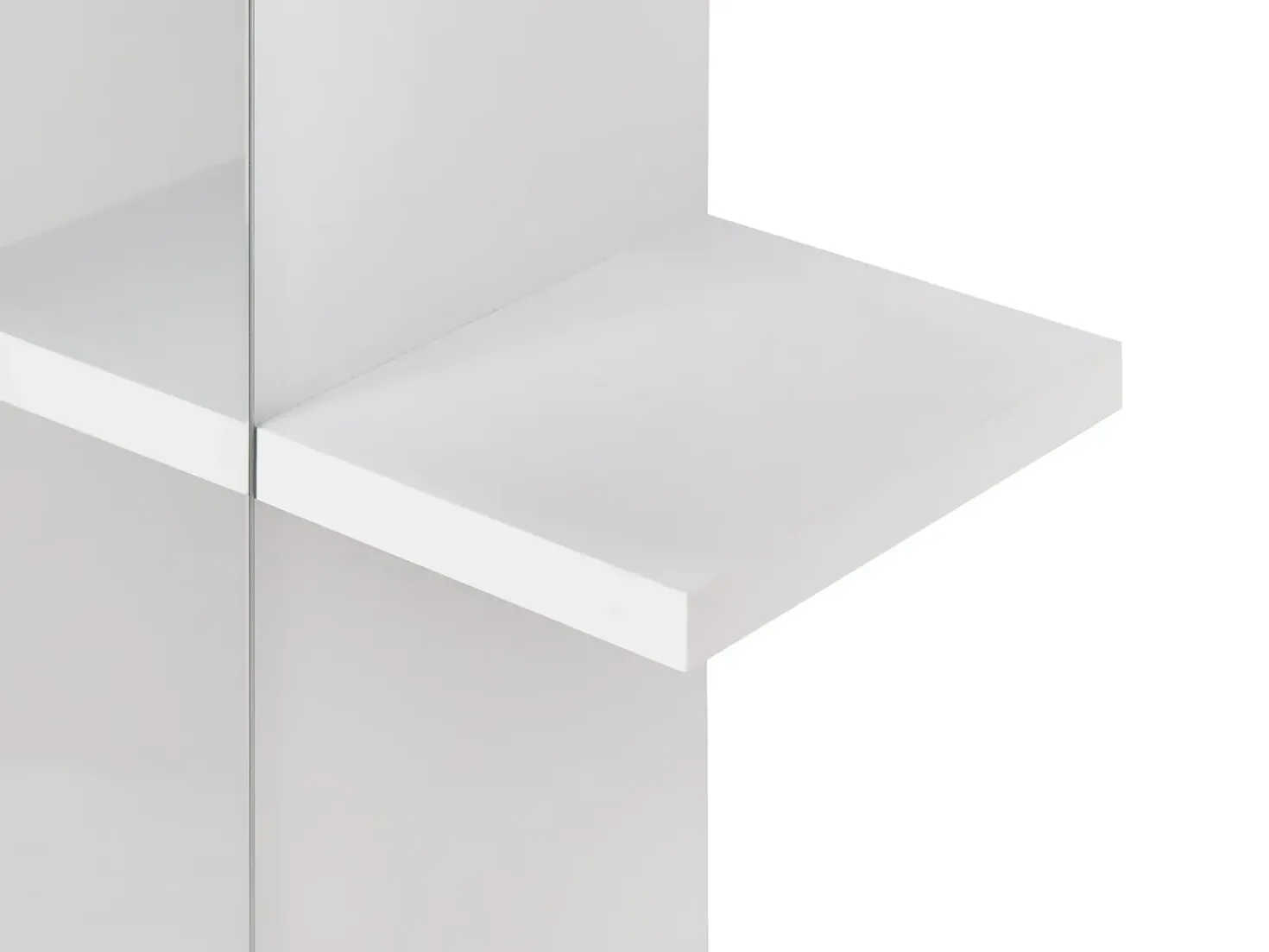 Specchio da parete con ripiano PELOTAS 45 cm 45 cm Bianco