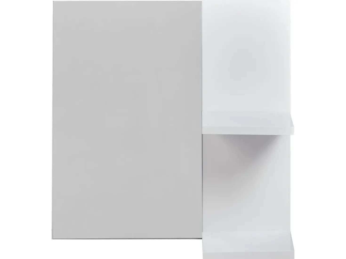 Specchio da parete con ripiano PELOTAS 45 cm 45 cm Bianco