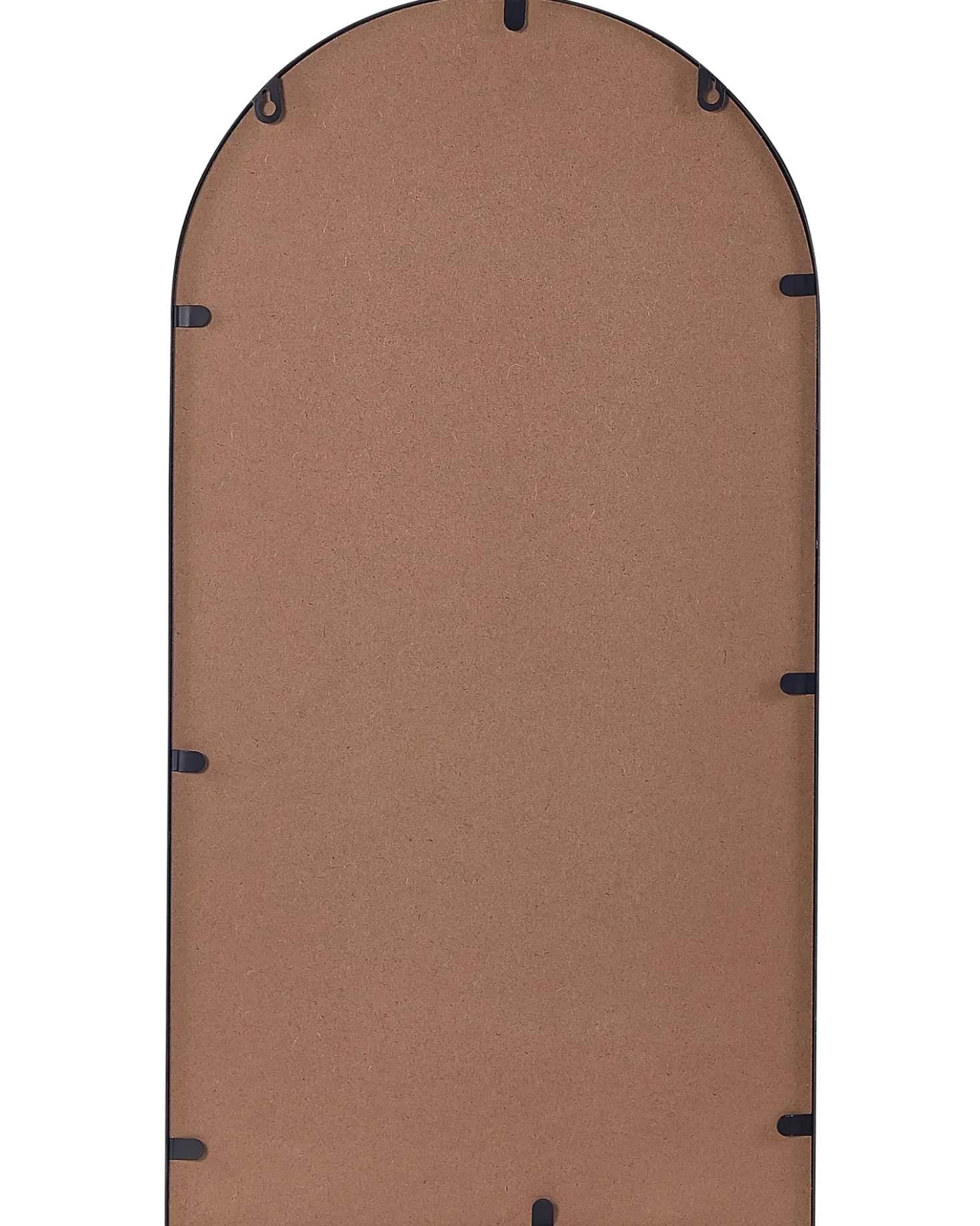 Specchio da parete con ripiano DOMME 40 cm 67 cm Metallo Nero