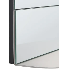 Specchio da parete con ripiano BRANNAY 40 cm 60 cm Argento