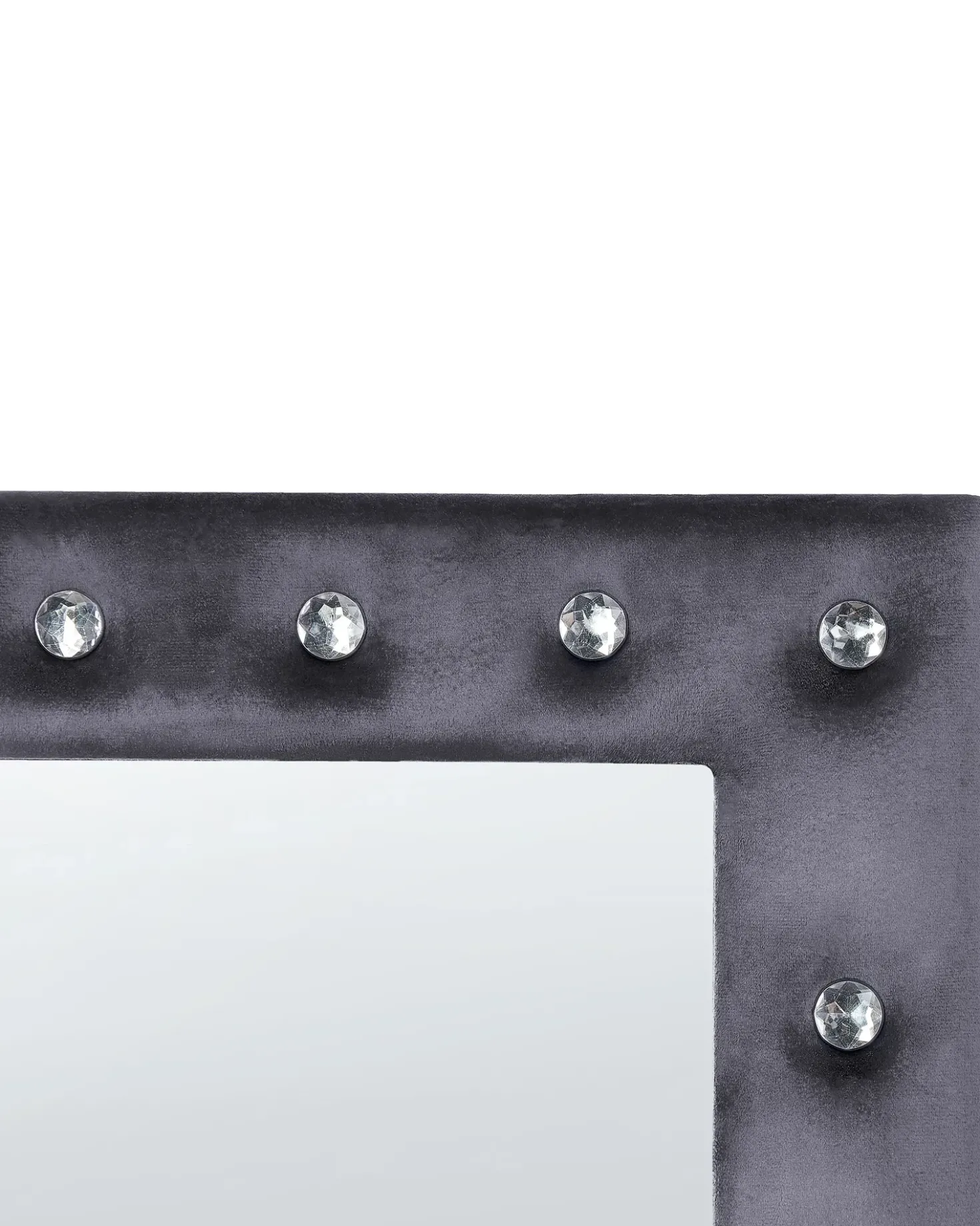 Specchio da terra ANSOUIS 150 cm Velluto Grigio scuro