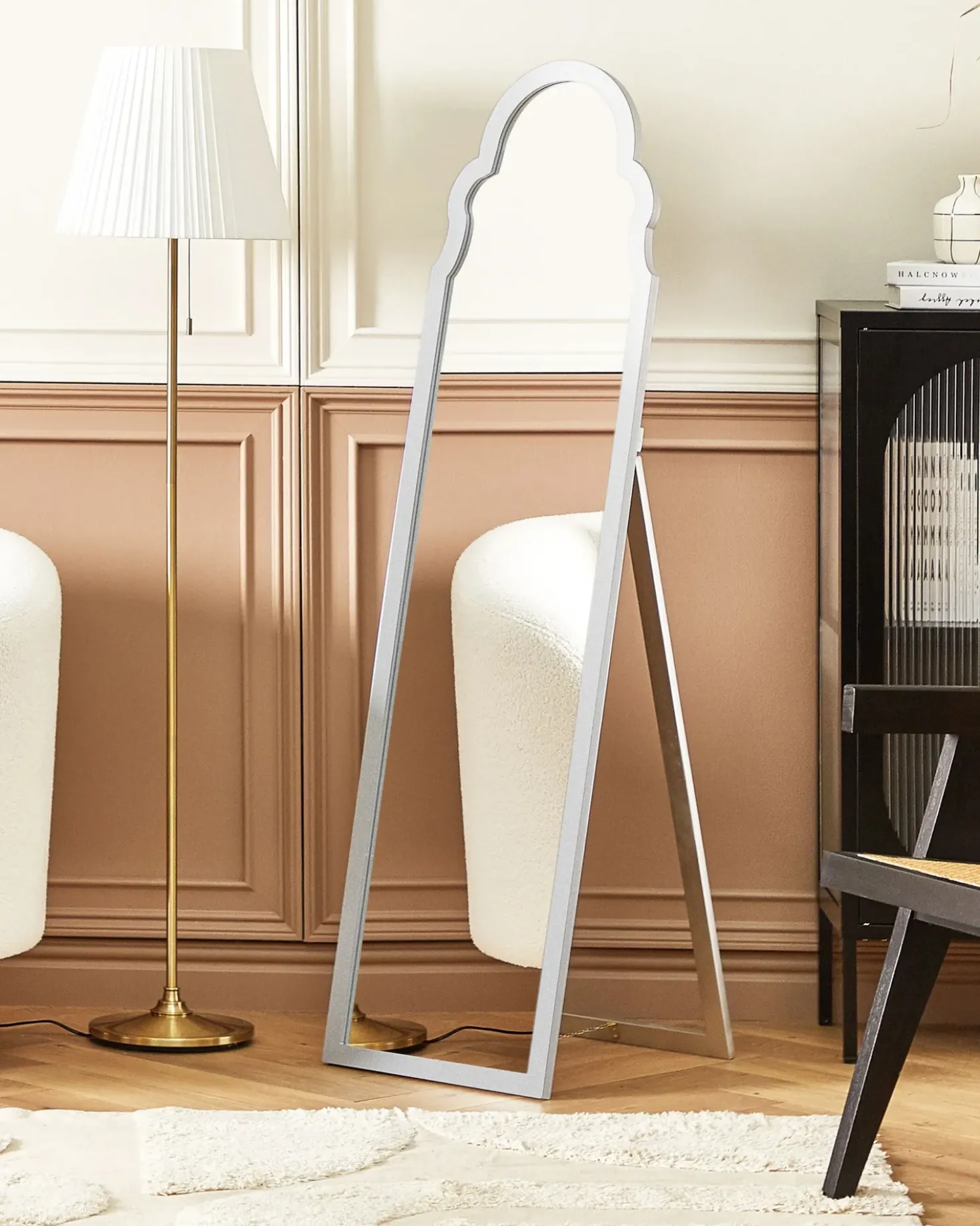 Specchio da terra CHATILLON 150 cm Argento