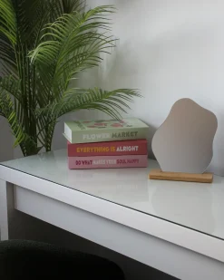 Specchio da terra LOZERE 19 cm 22 cm Bambù Marrone chiaro