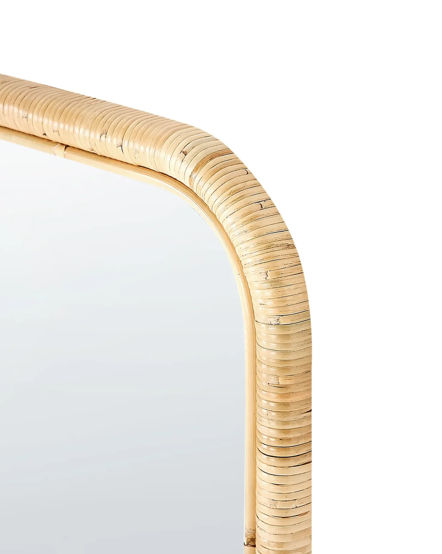 Specchio da terra MALANGE 150 cm Rattan Naturale
