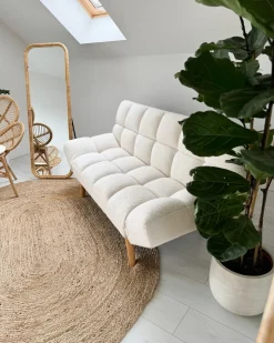 Specchio da terra MALANGE 150 cm Rattan Naturale