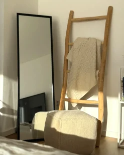 Specchio da terra TORCY 140 cm Nero