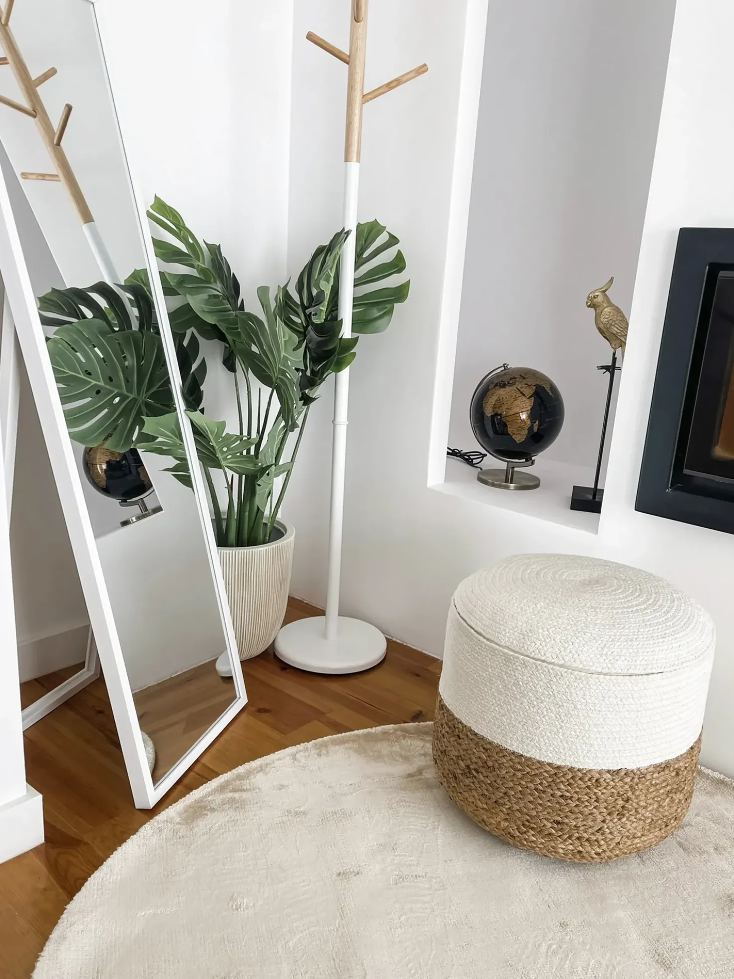 Specchio da terra TORCY 140 cm Bianco