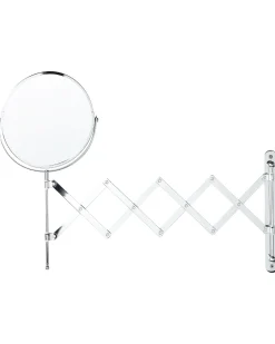 Specchio da trucco allungabile per parete YVELINES 57 cm 36 cm Metallo Argento