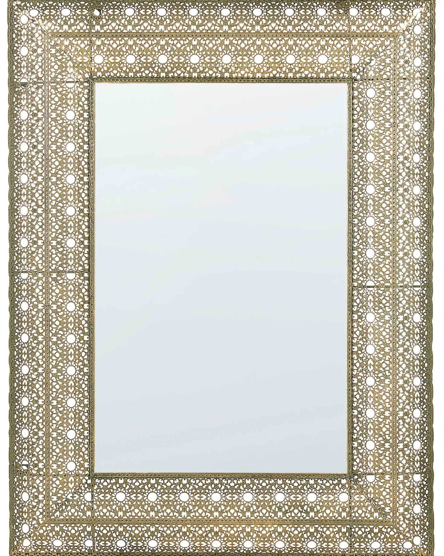 Specchio DEHRADUN 69 cm 90 cm Metallo Oro