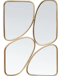 Specchio DIANCEY 70 cm 100 cm Metallo Oro