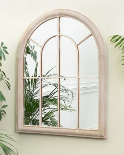 Specchio EMBRY 69 cm 88 cm Metallo Beige