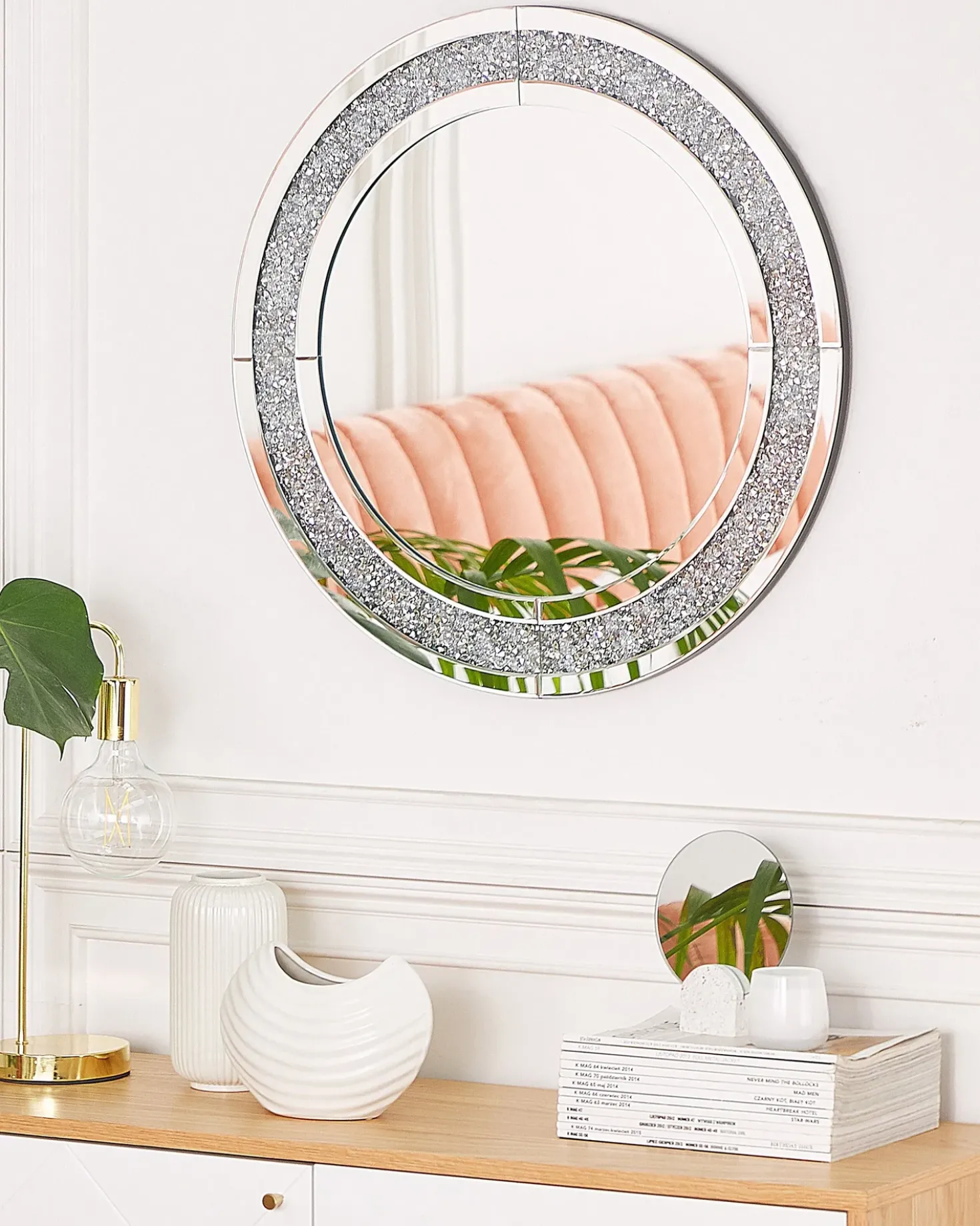 Specchio ERBRAY 70 cm 70 cm Argento