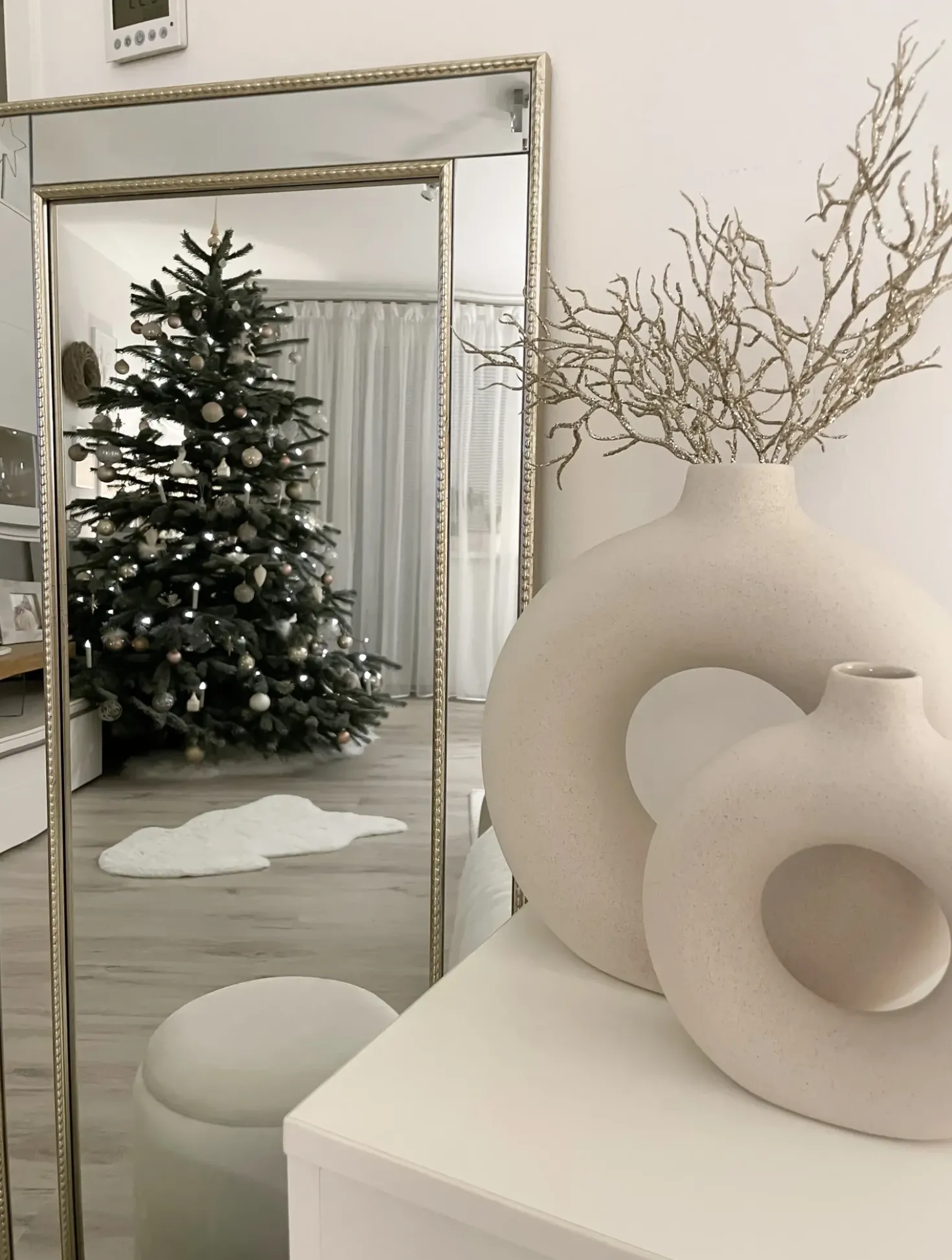 Specchio FENIOUX 50 cm 130 cm Argento